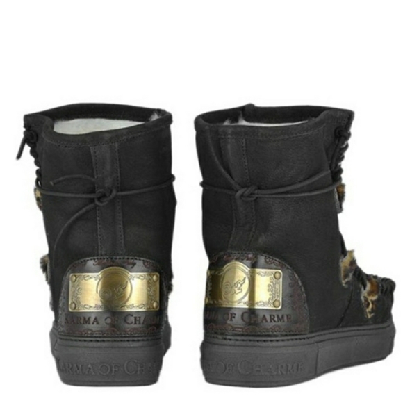 Karma of Charme Leo Leather Boots Leopard Pony Hair size 39 - Picture 2 of 5